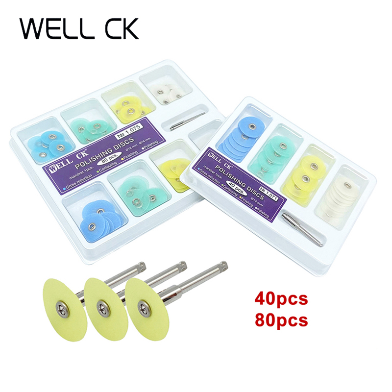 Teeth Whitening Kit - WELL CK 40/80 Stuks Tandheelkundige Polijstschijven