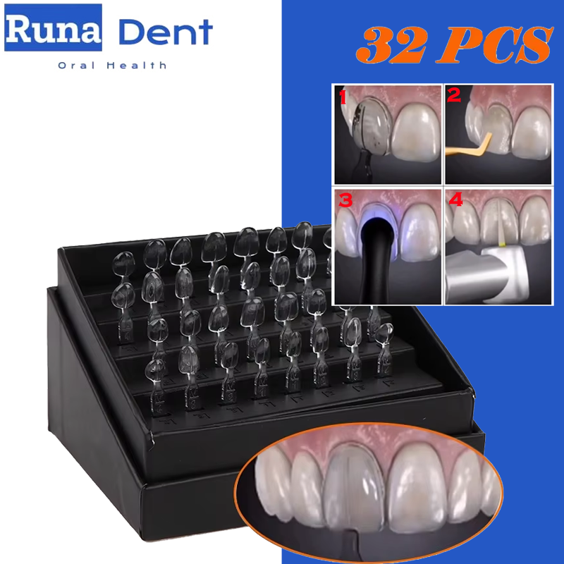 Teeth Whitening Moulds - 32-delige tandenbleekmal, tandtechnisch laboratoriumset voor composiet