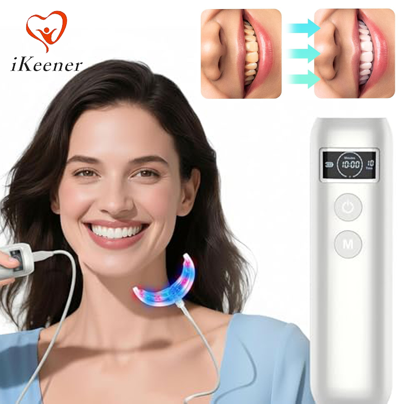 Teeth Whitening Kit - Tandenbleek-accelerator met 16 LED rood-blauwe verlichtingsstrips