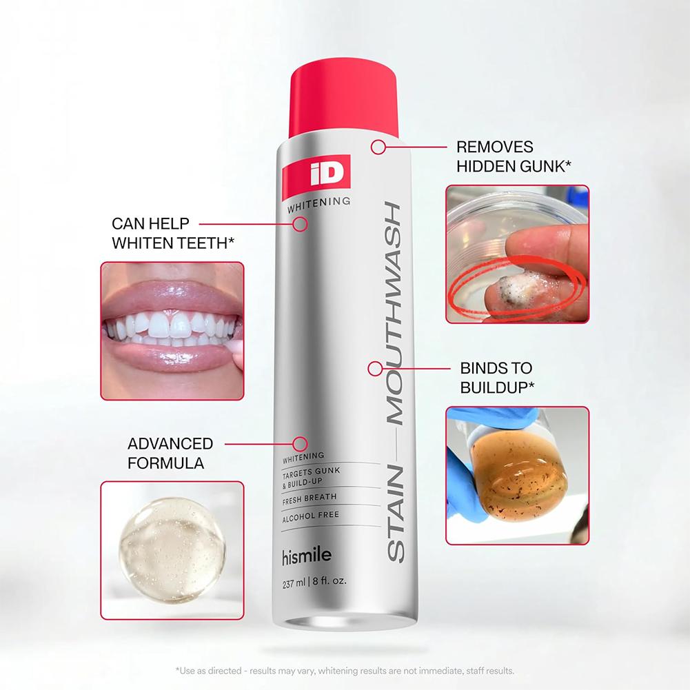 Hismile iD Alcoholvrije mondwa - Teeth Whitening Mouthwash recensie en prijs