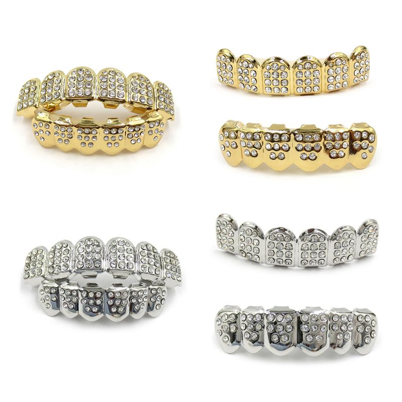 Mode HIPHOP Tand Bretels Goud/ - Teeth Whitening Moulds recensie en prijs