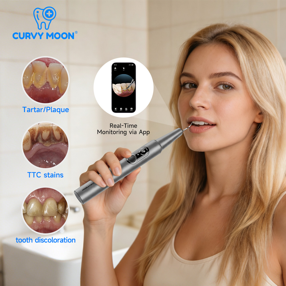 CURVY MOON Zichtbare elektrisc - Teeth Whitening Mouthwash recensie en prijs