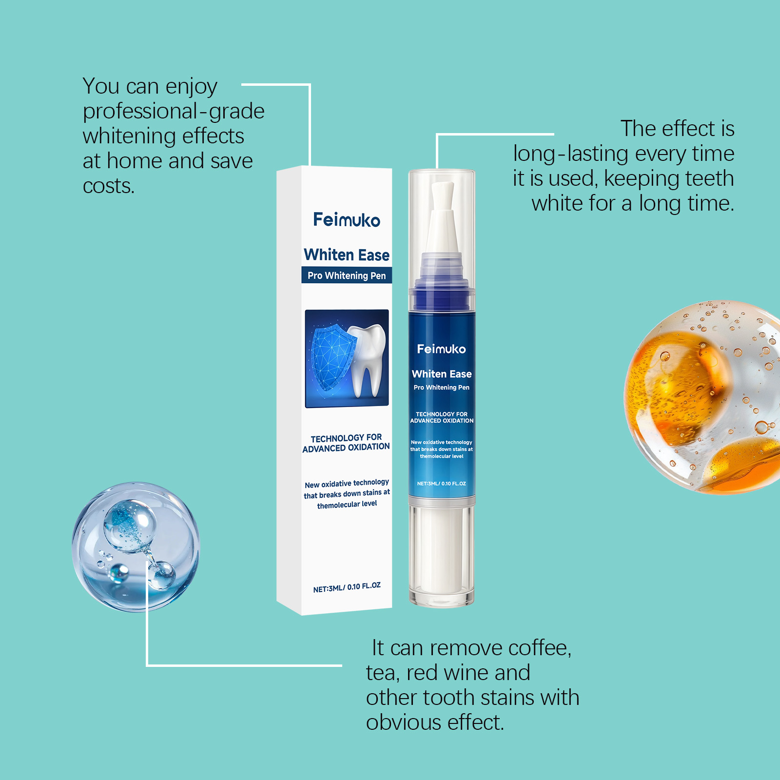Feimuko 3 ml Pro Whitening Pen - Teeth Whitening Pens recensie en prijs