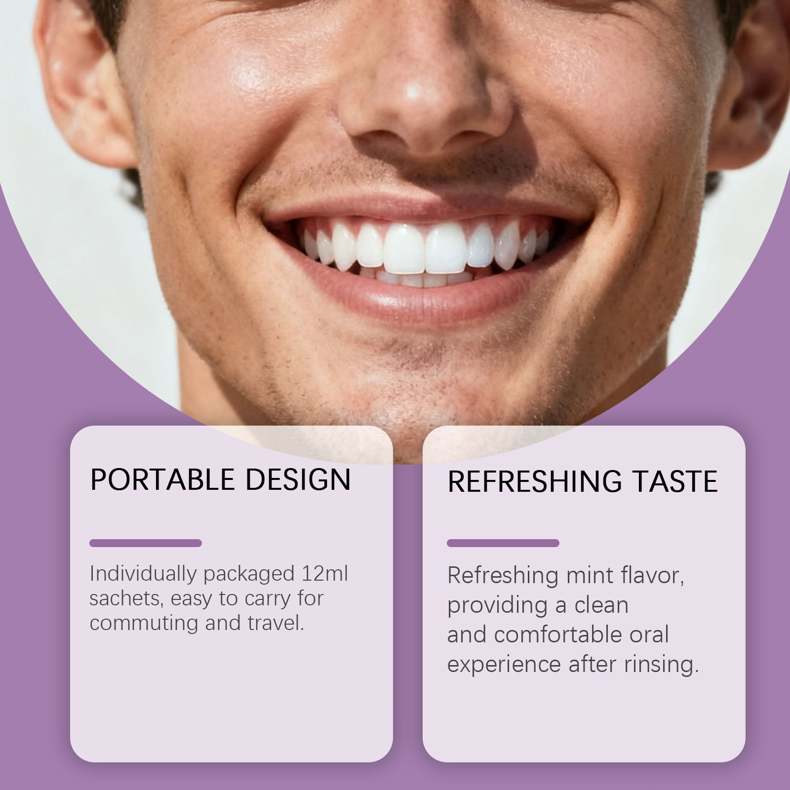 Paarse mondwater voor tandenbl - Teeth Whitening Mouthwash recensie en prijs