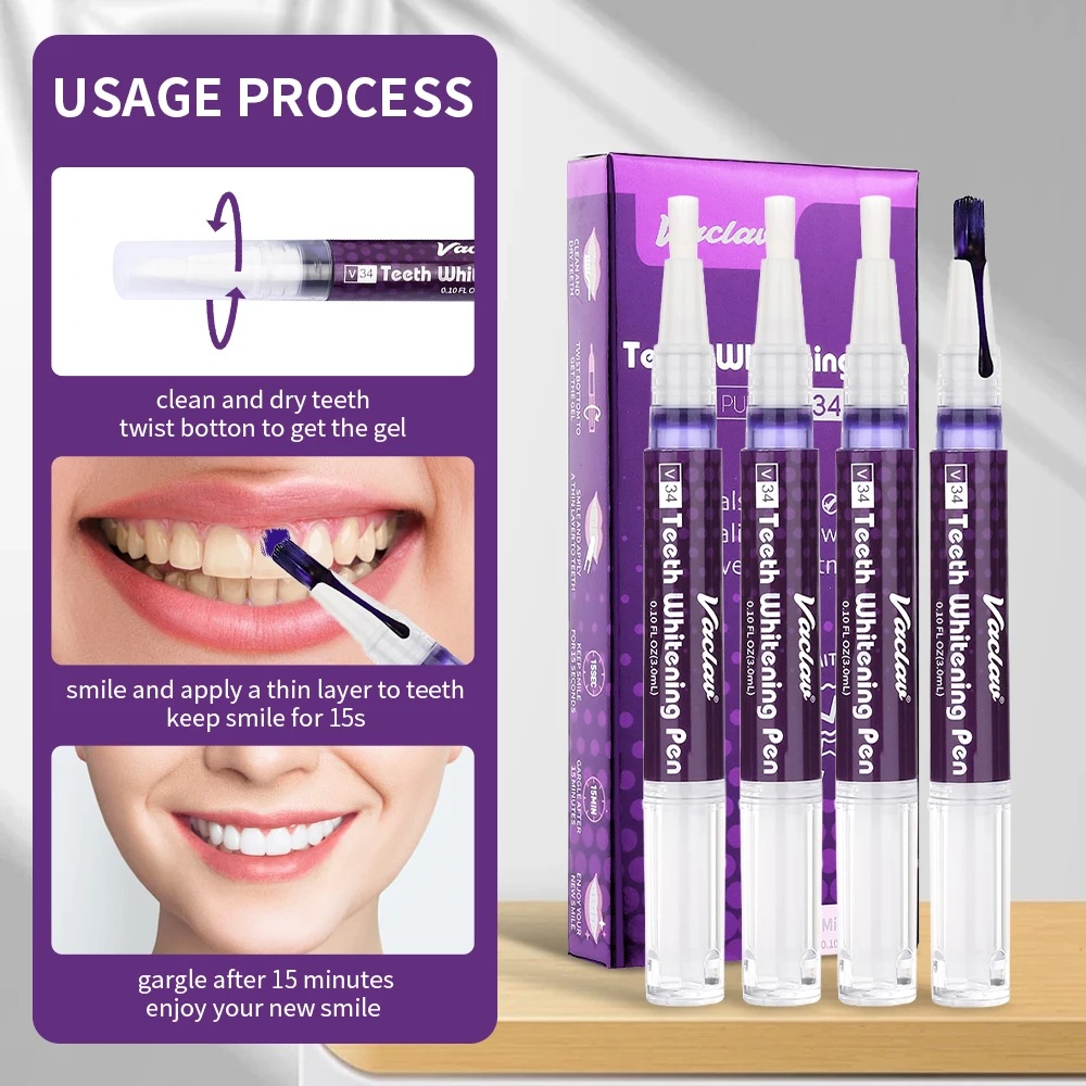 Vaclav V34 paarse tandbleekgel - Teeth Whitening Near Me recensie en prijs